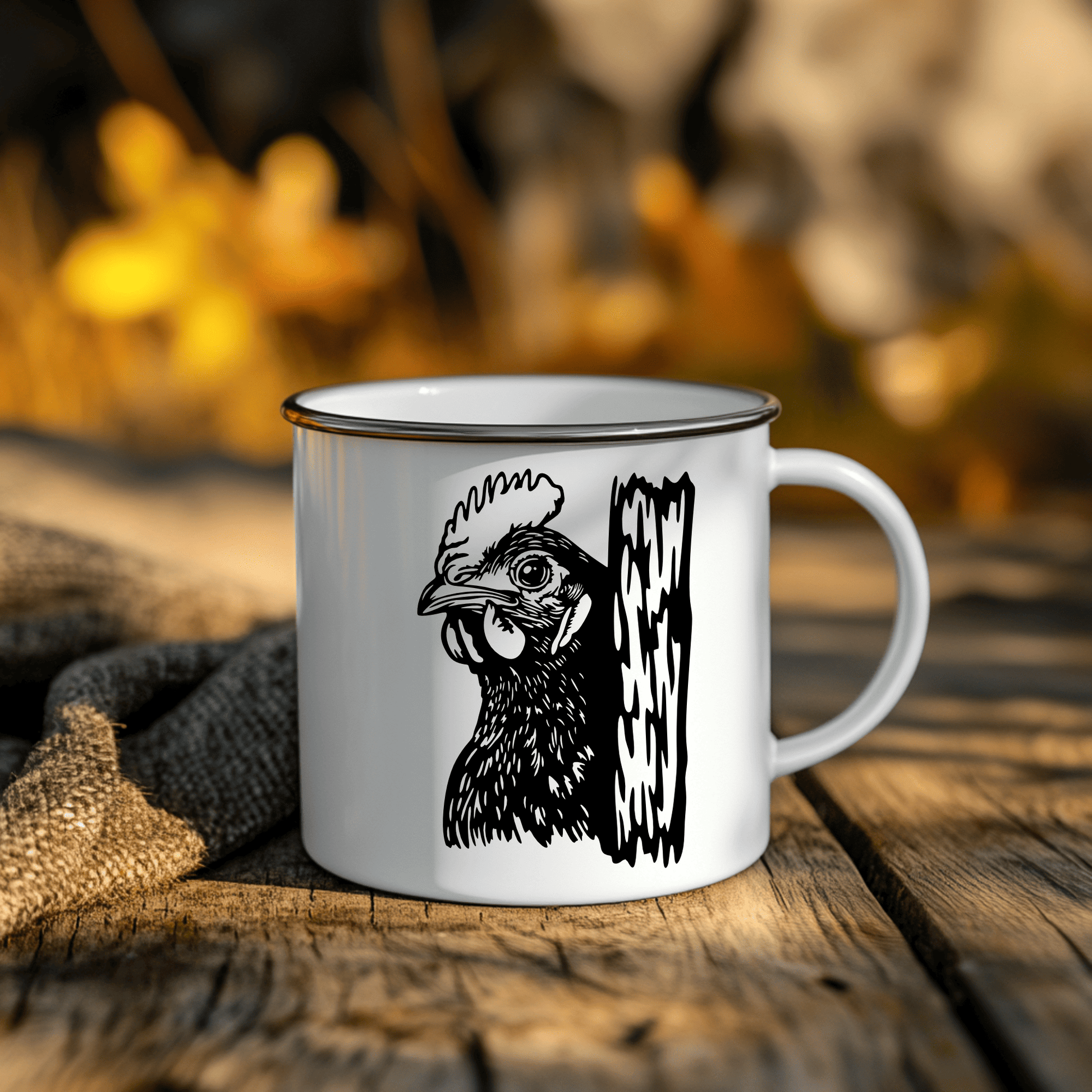 Peeking Chicken SVG for Cricut Projects, DXF for CNC & Sublimation Art