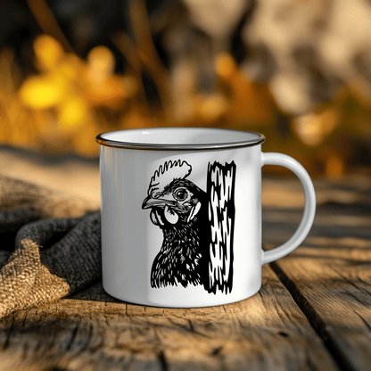 Peeking Chicken SVG for Cricut Projects, DXF for CNC & Sublimation Art