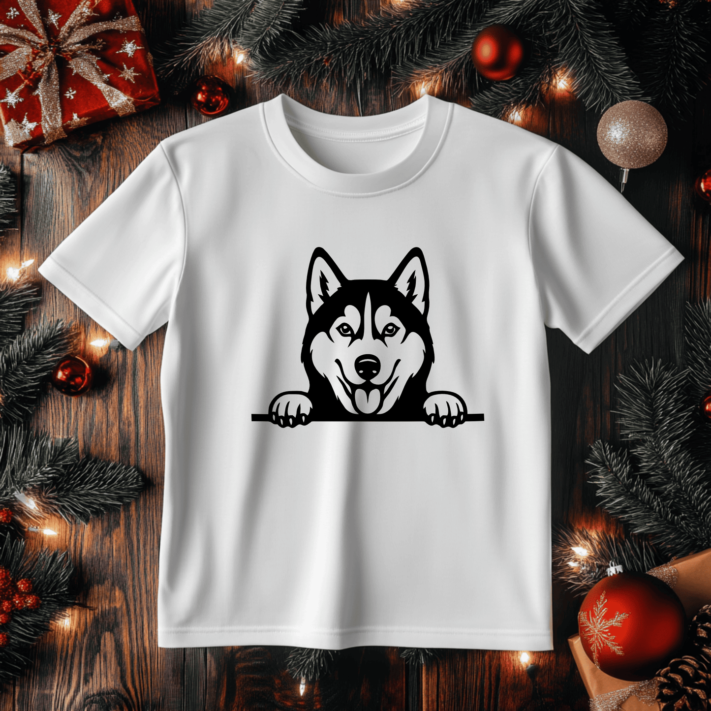 Playful dog peeking SVG EPS for Cricut, sublimation and crafts