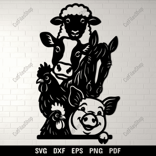 Funny peeking goat SVG file