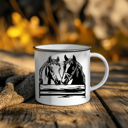 Horse DXF for Plasma & Laser Cutting, SVG for Crafts, Camping mug svg design