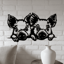 Load image into Gallery viewer, Piggy Silhouette SVG for Cricut Projects, CNC DXF Files, Sublimation Art Design
