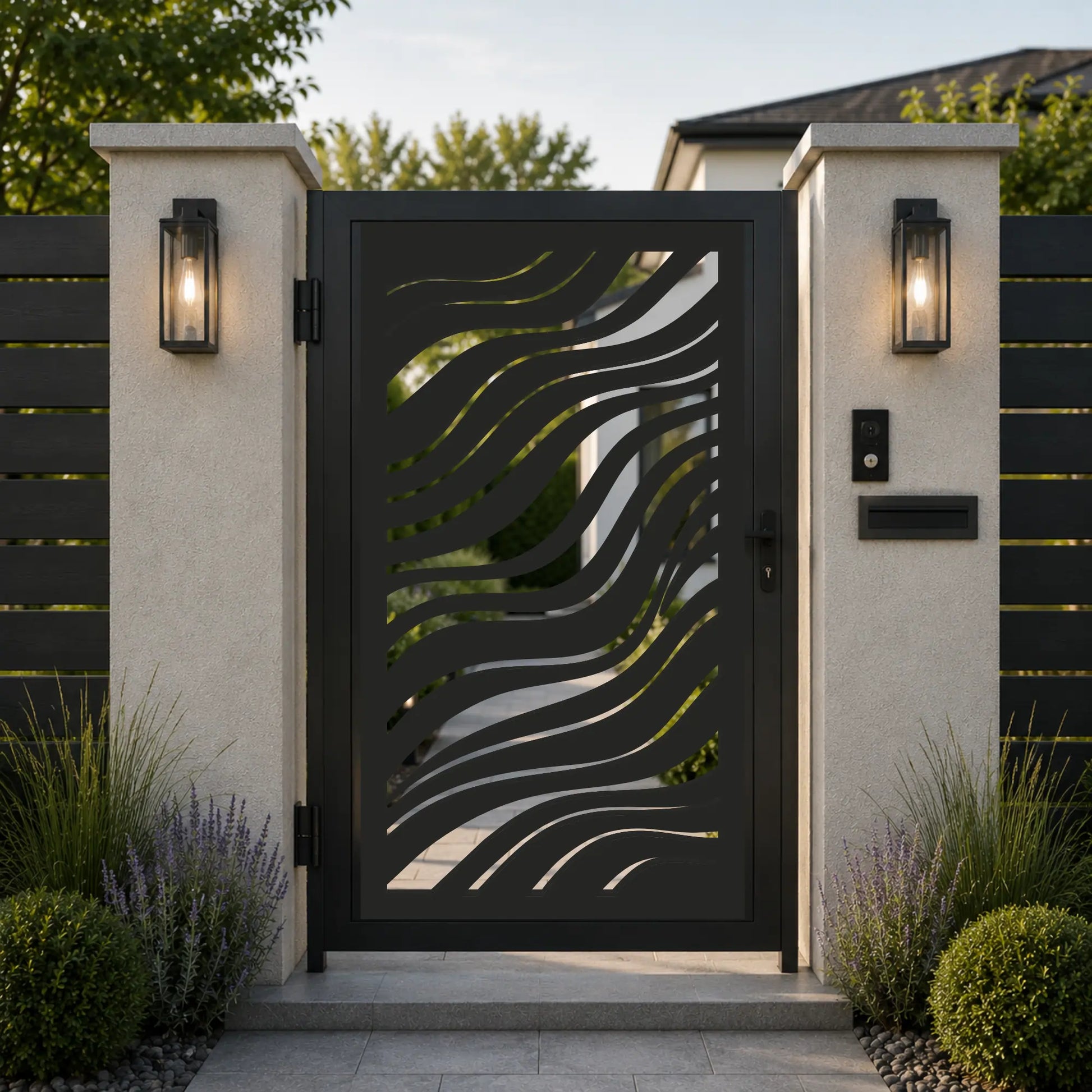 Premium CNC plasma panel collection for outdoor fencing, gates and architectural features