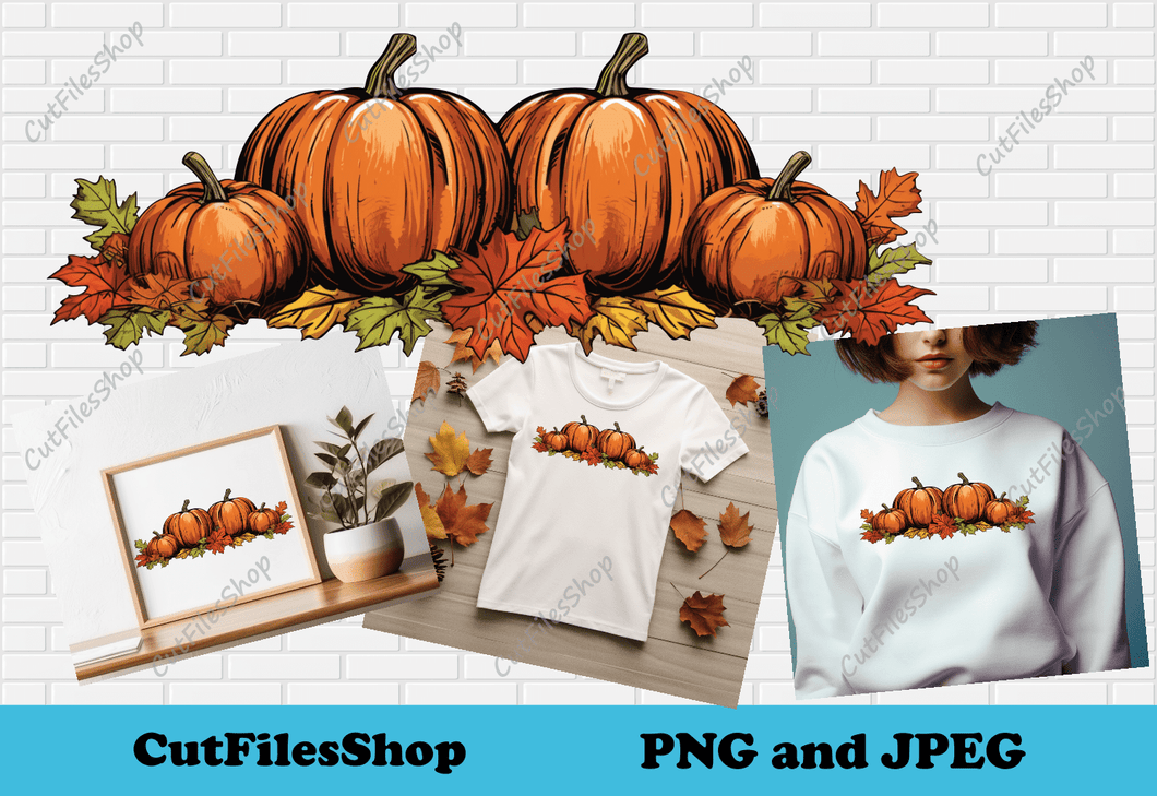 Png pumpkins for Sublimation, T-shirt png design, jpeg files for scrapbooks, Clipart png, fall png, transparent png pumpkins