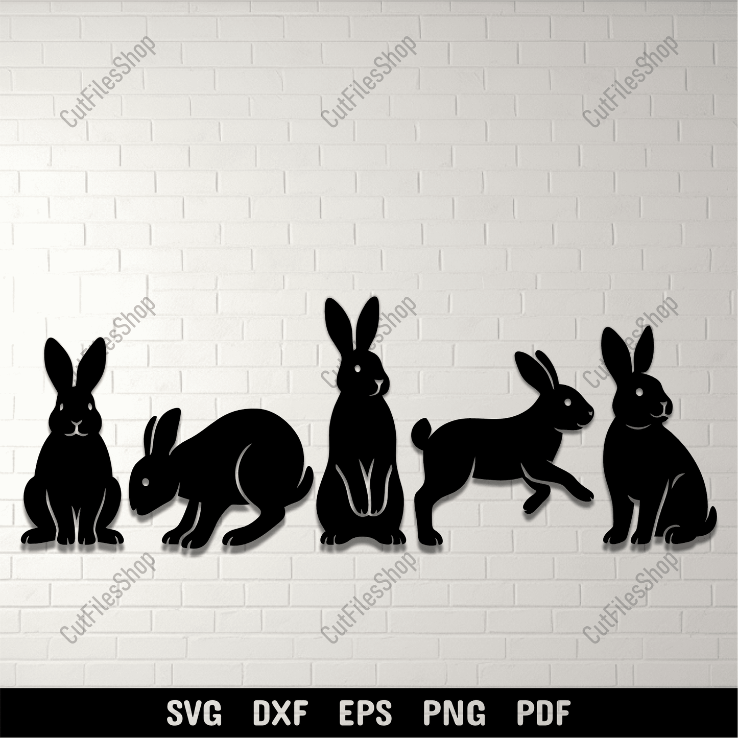Rabbit pack SVG design for Cricut