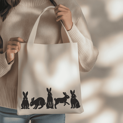 Group of rabbits PNG printable file