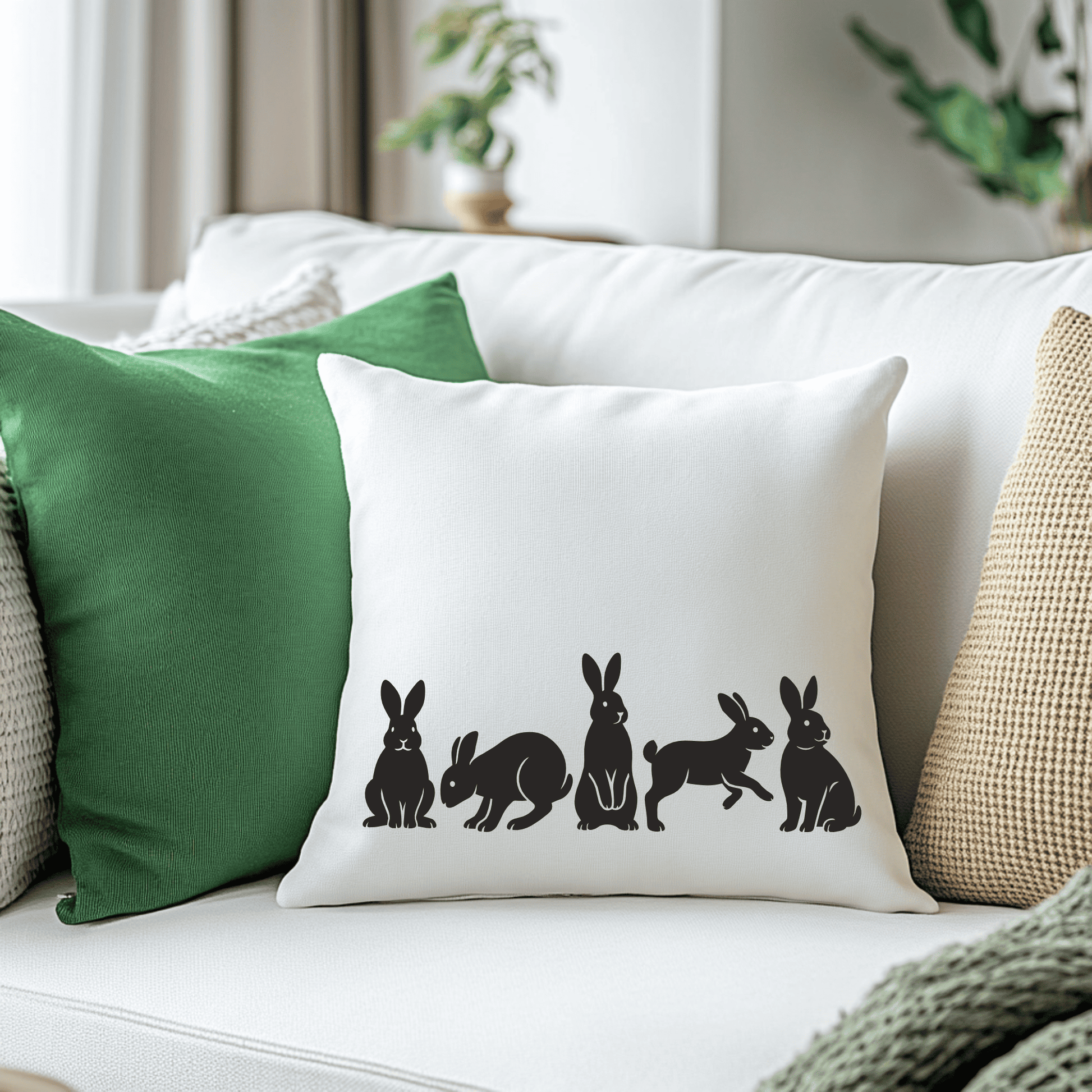 Rabbit family pack SVG DXF PNG PDF