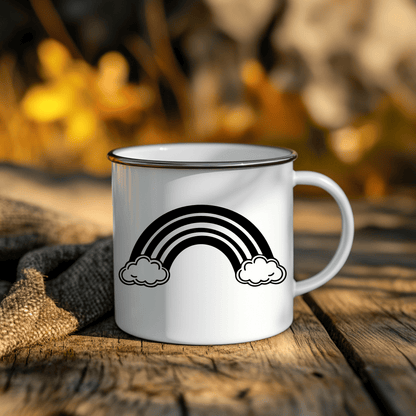 Boho rainbow nursery wall art template