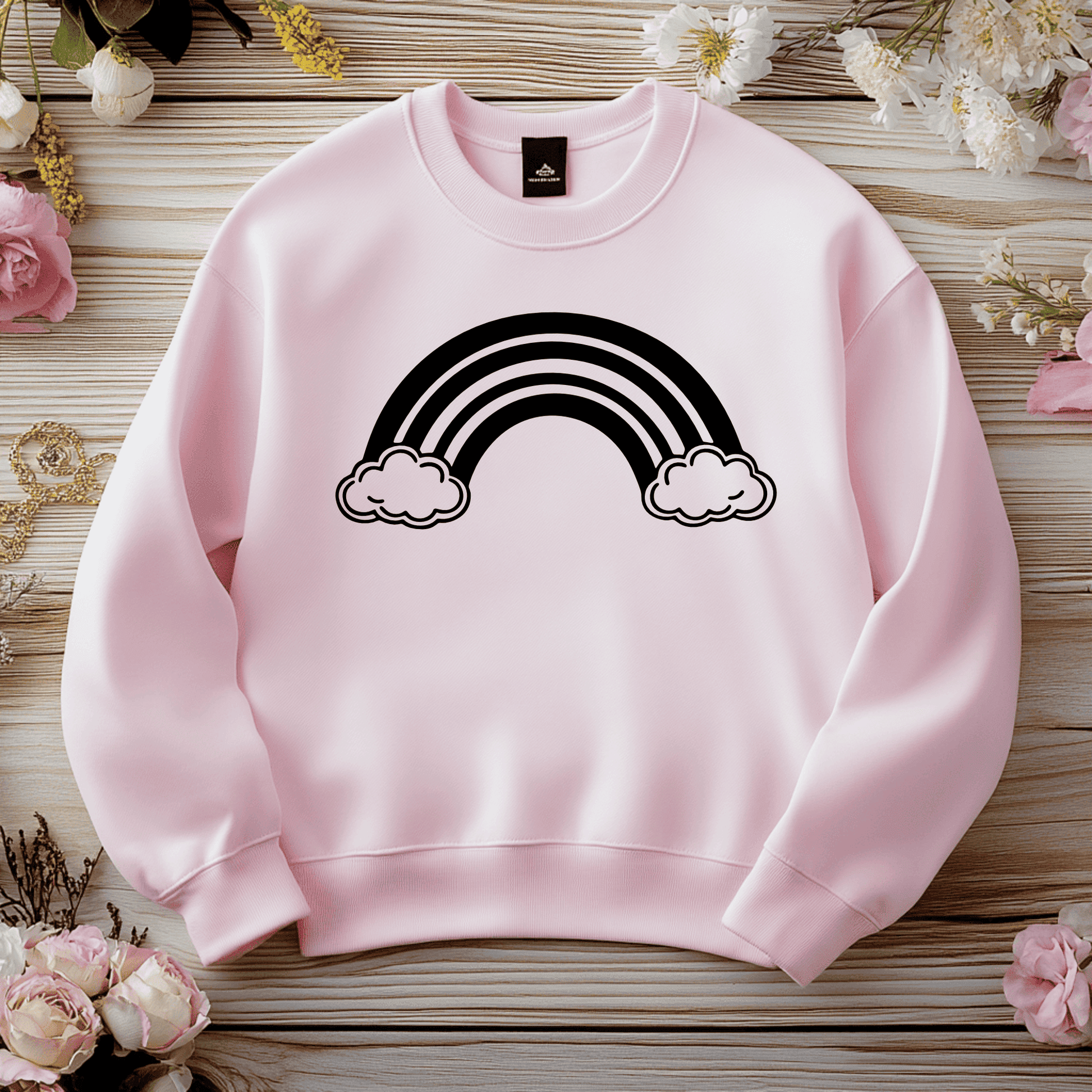 Rainbow silhouette for laser cutting