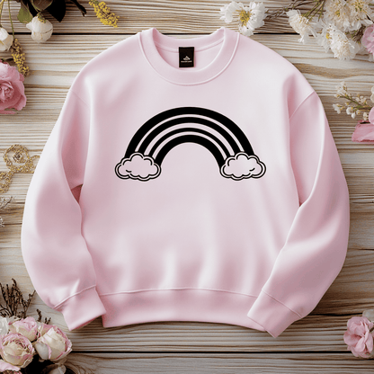 Rainbow silhouette for laser cutting