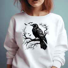 Load image into Gallery viewer, Raven Scene SVG &amp; DXF for Cricut Joy, CNC, Glowforge Cutting Files, Sublimation Design
