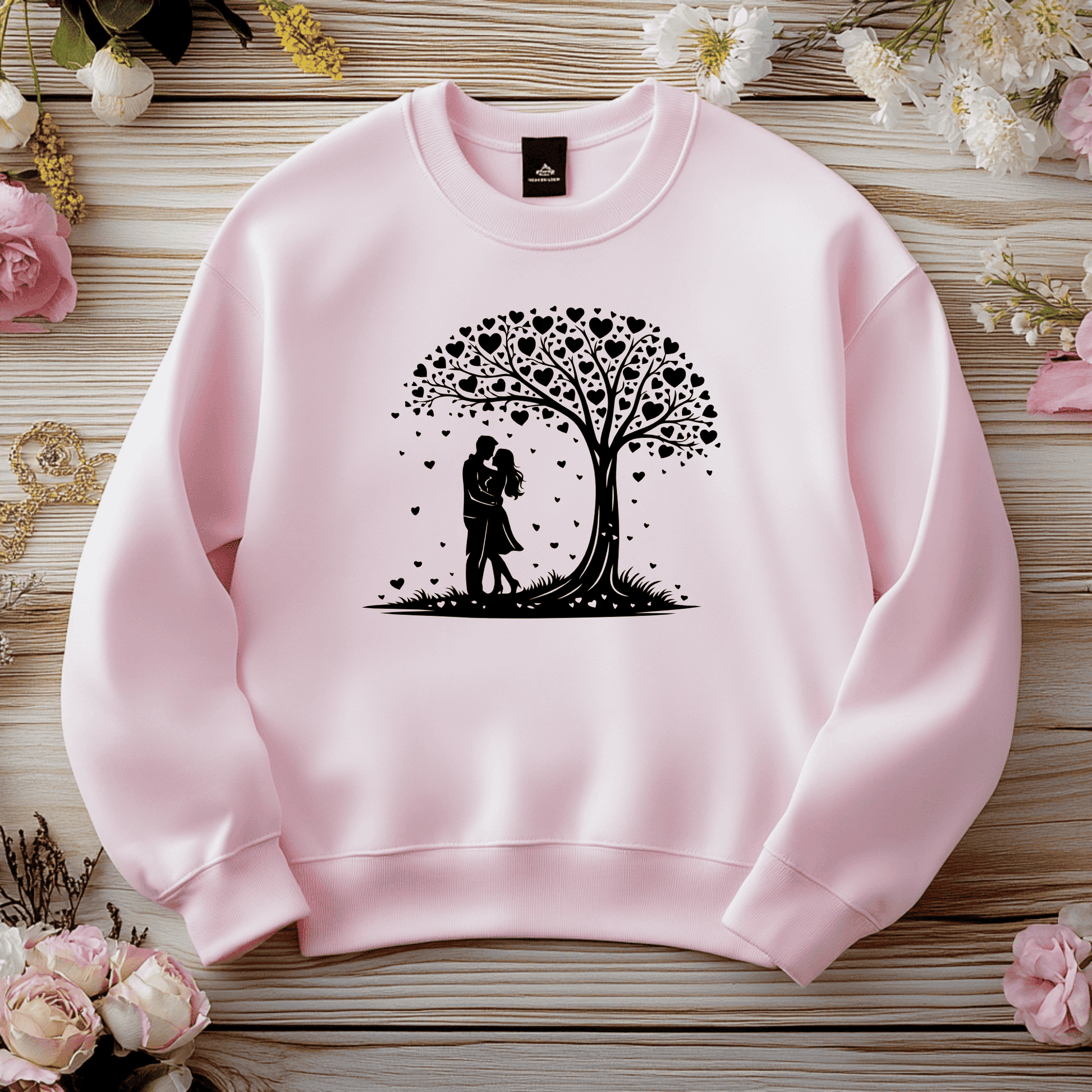 love tree couple silhouette svg for cricut