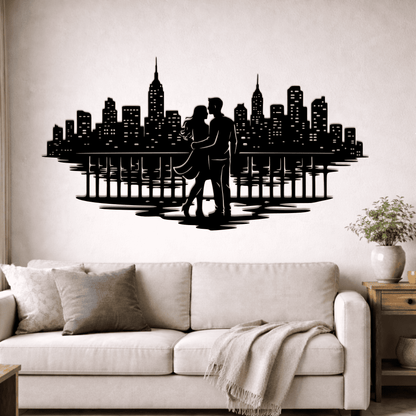 Love city skyline DXF file for CNC plasma