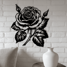 Load image into Gallery viewer, Floral Rose SVG for Silhouette &amp; Cricut, CNC DXF for Laser Cutting, Sublimation Design
