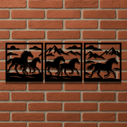 Horse running silhouette design for Cricut and Glowforge