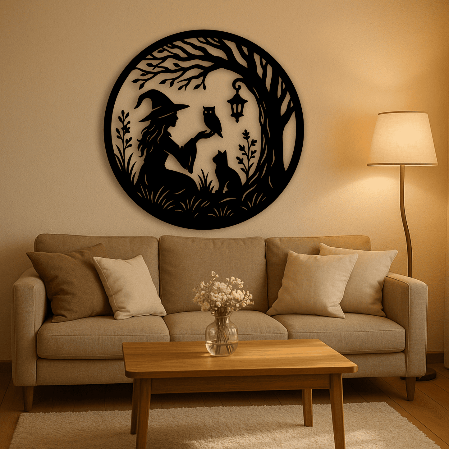 Halloween round panels SVG DXF PNG for CNC and plasma