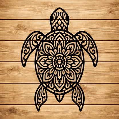 turtle mandala svg design