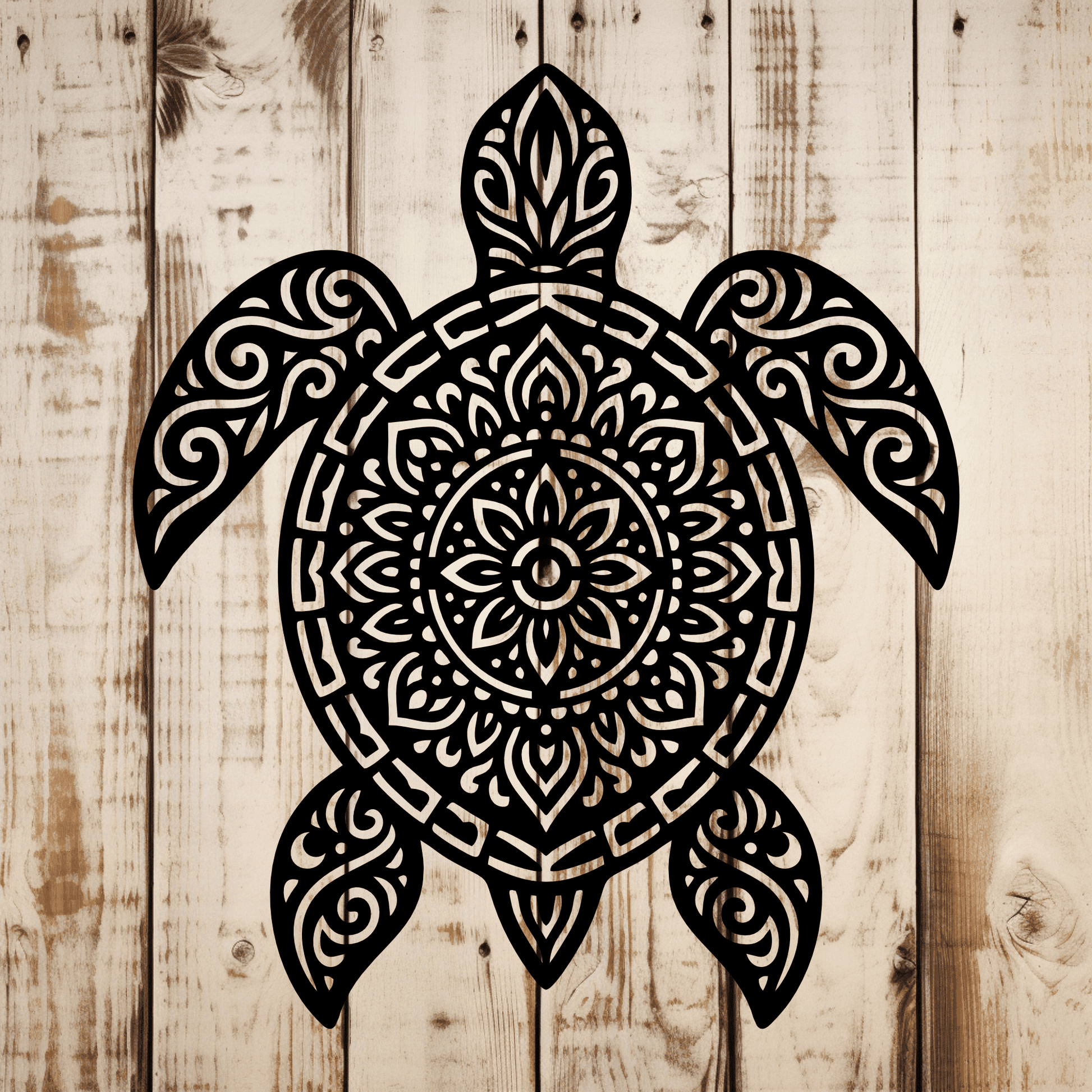 Mandala turtle svg dxf files for cnc and Cricut