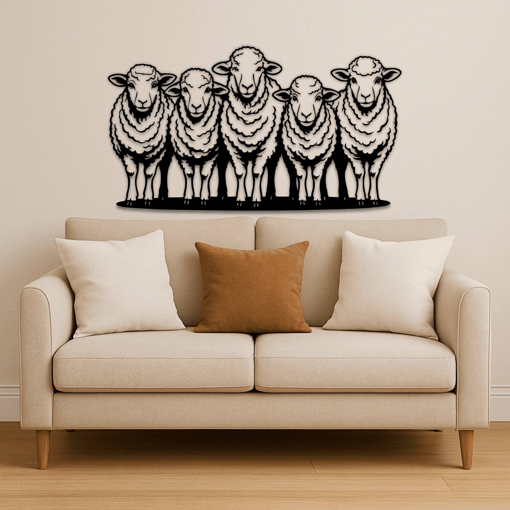 Farm animal silhouette SVG for CNC cutting
