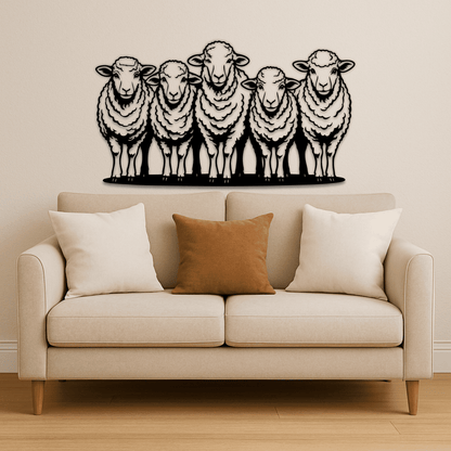 Farm animal silhouette SVG for CNC cutting