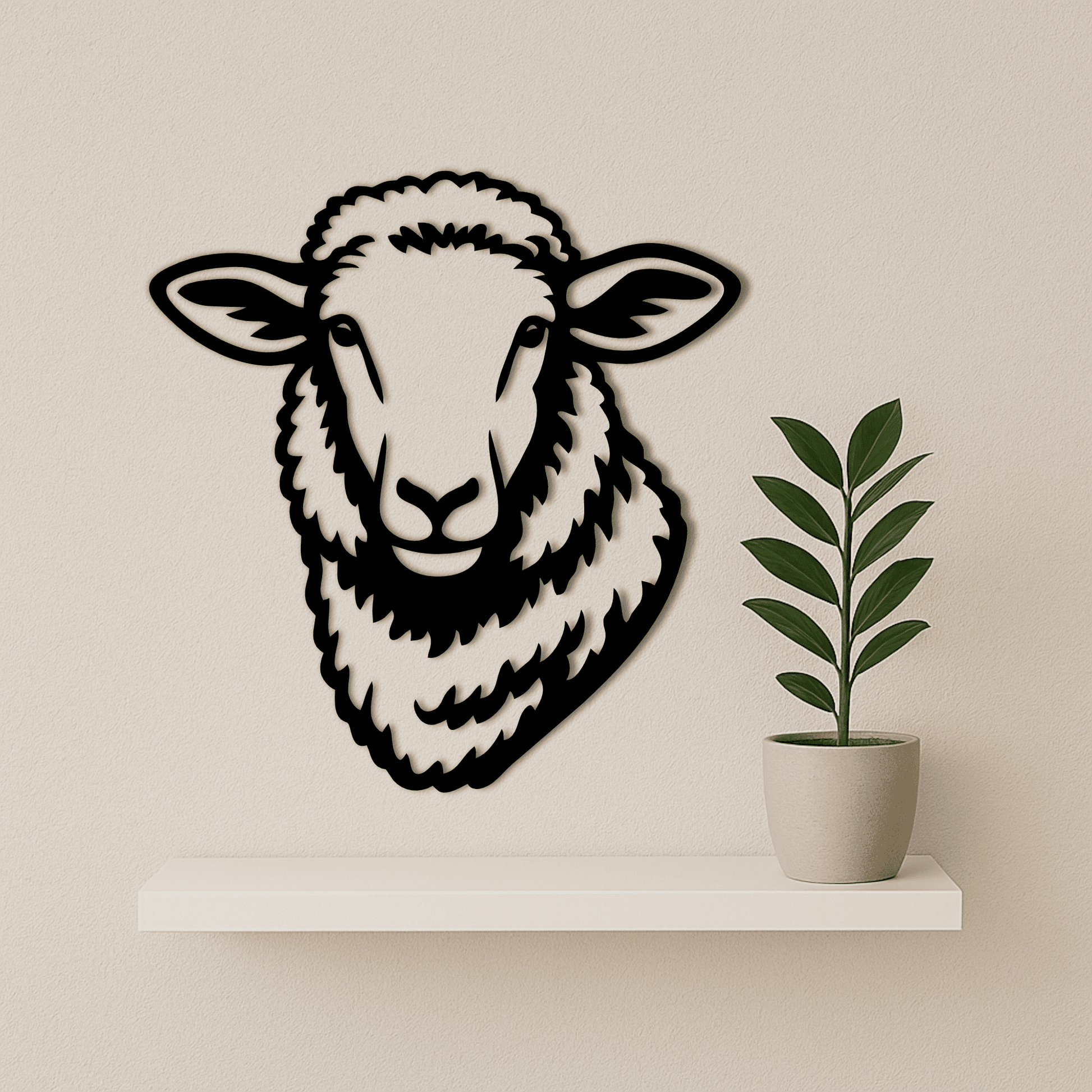 Farm animal sheep wall art cut file
