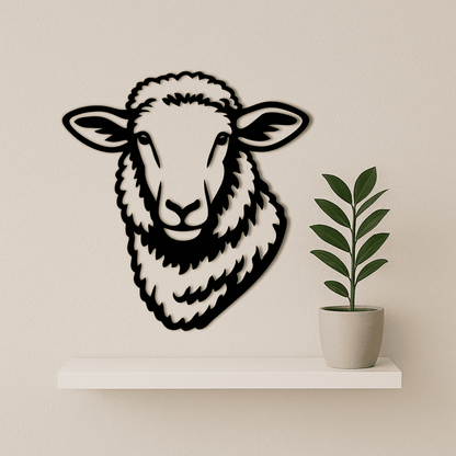 Farm animal sheep wall art cut file