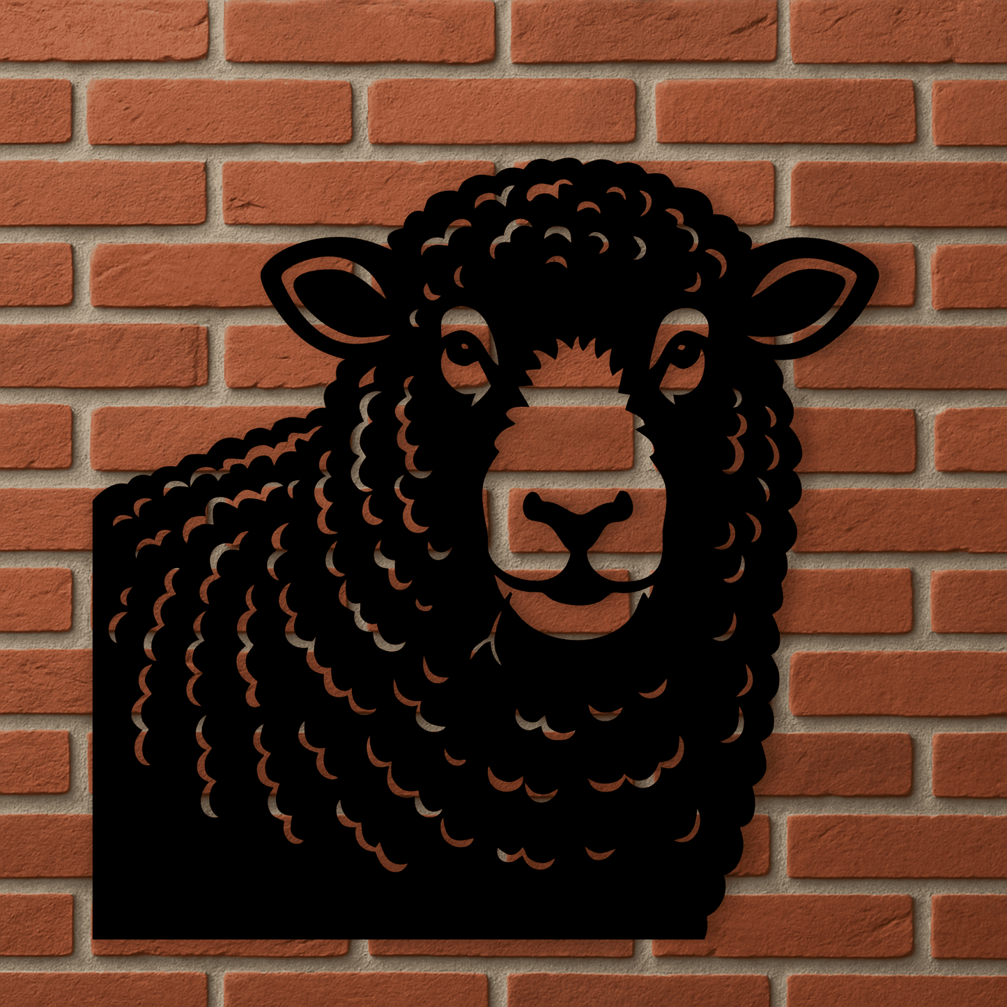 Barn decor sheep silhouette vector