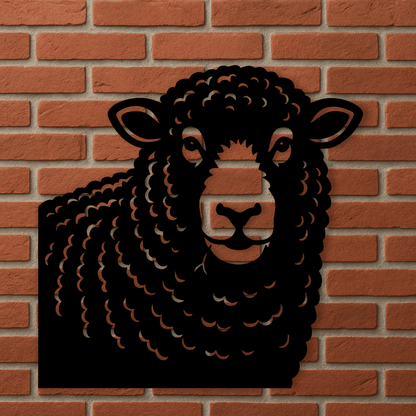 Barn decor sheep silhouette vector