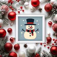 Load image into Gallery viewer, Snowman 3d Layered Svg for Cricut, Silhouette, Paper 3D Art, Unigue Christmas Gift DIY - Create Now!
