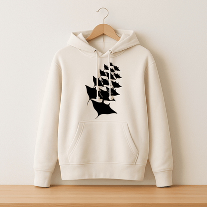 Manta rays swimming ocean SVG cut file