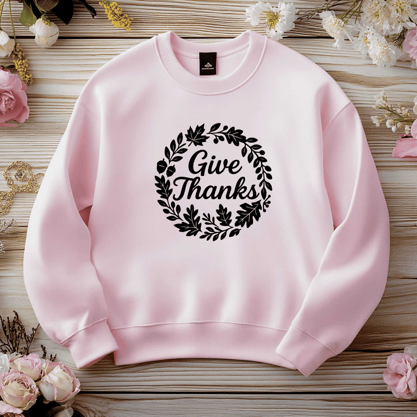 Give thanks wreath PNG sublimation design