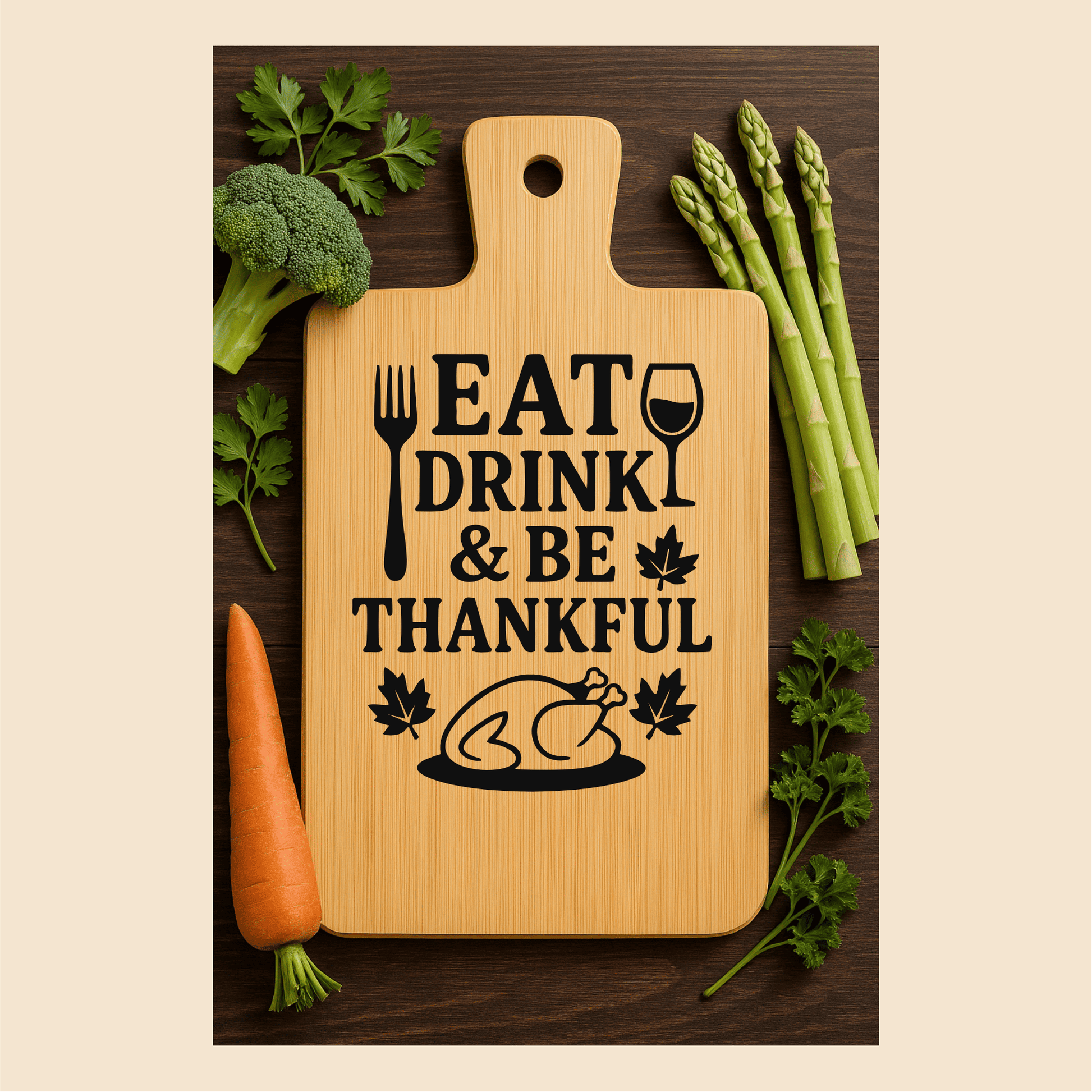Fall kitchen sign SVG for laser engraving