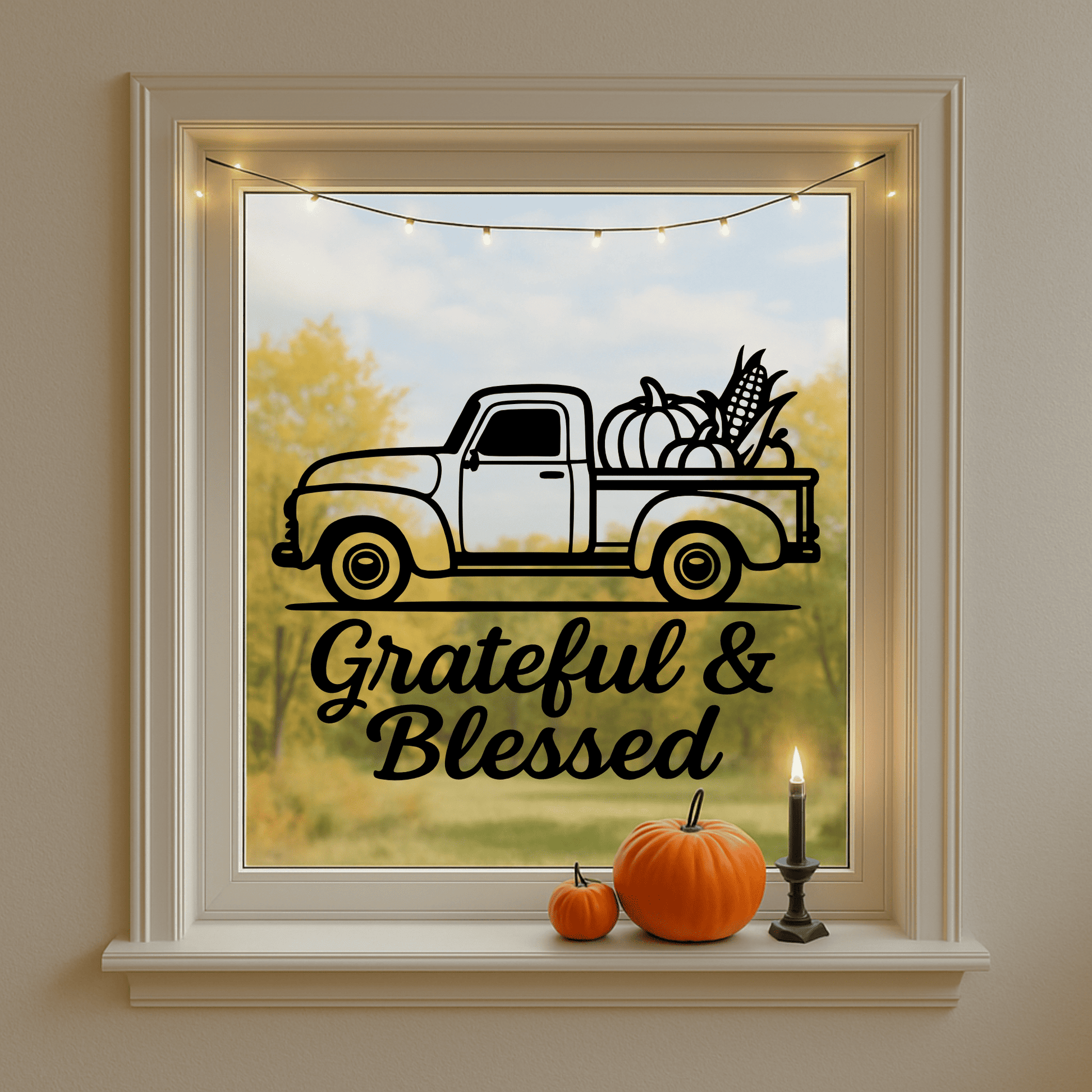 Fall harvest SVG DXF PNG for CNC laser engraving