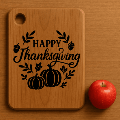 Farmhouse fall decor Thanksgiving SVG DXF, Laser engraving files, Cutting board vector design