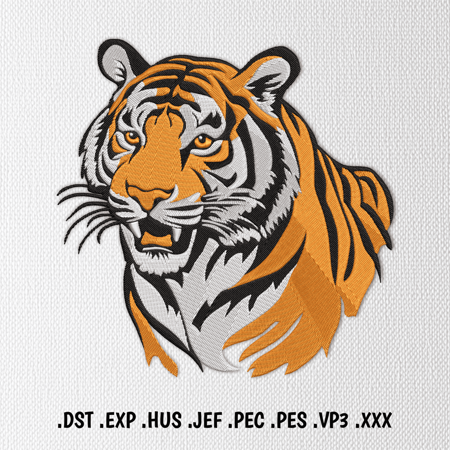 tiger machine embroidery design for embroidery machines