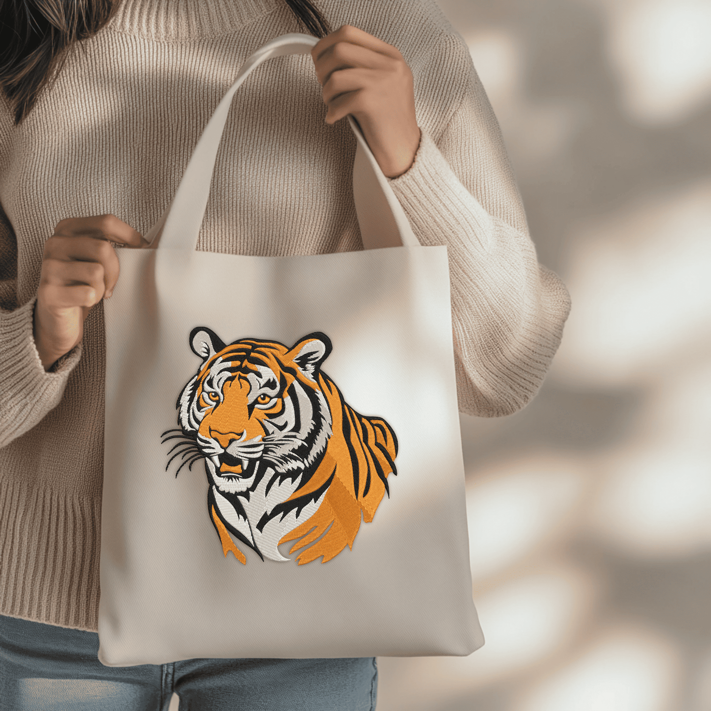 tiger embroidery design pes dst jef hus files
