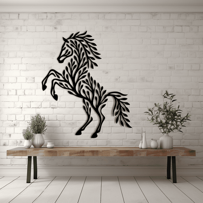 Woodland animal metal wall art template