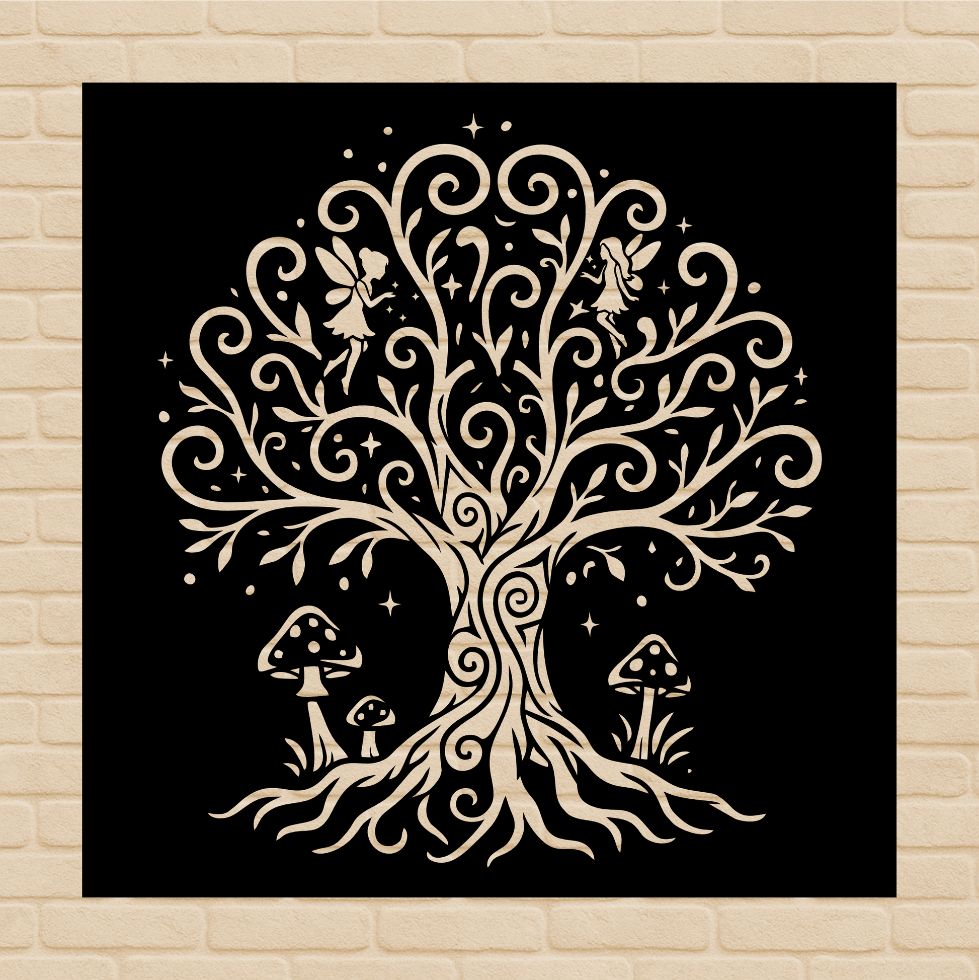 mystical tree art svg