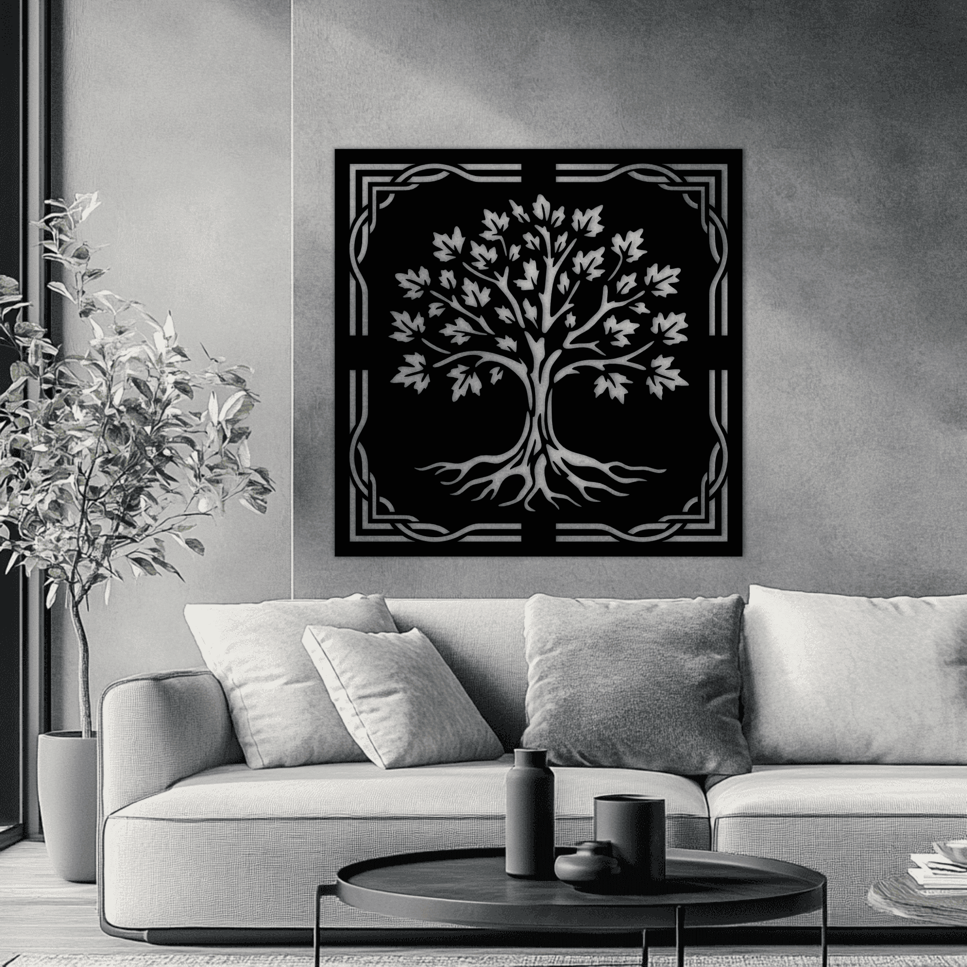 celtic tree laser cut file