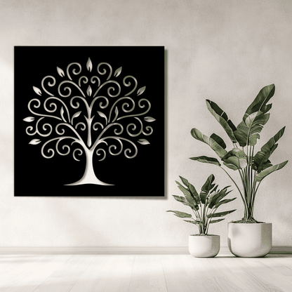 decorative tree cnc design