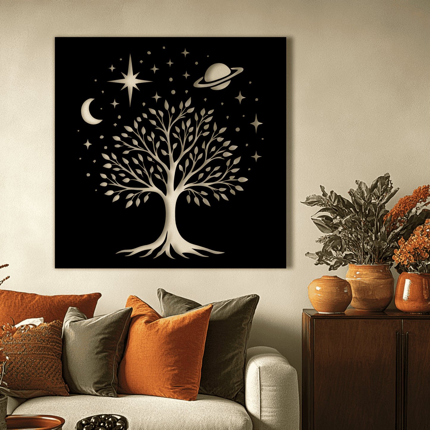 owl tree wall art file