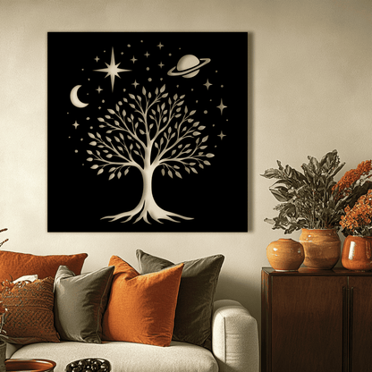 owl tree wall art file