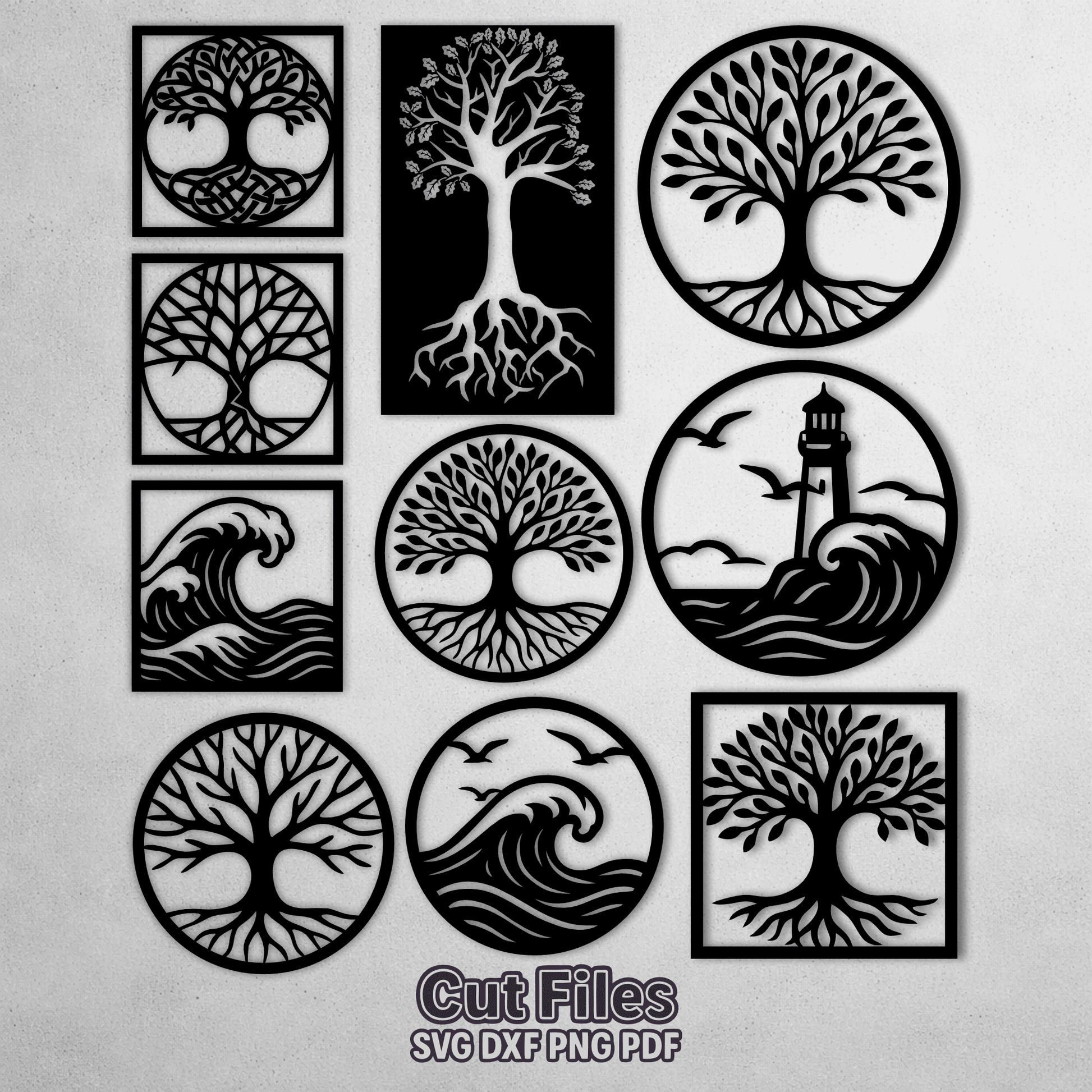 Tree of life SVG bundle for laser cutting