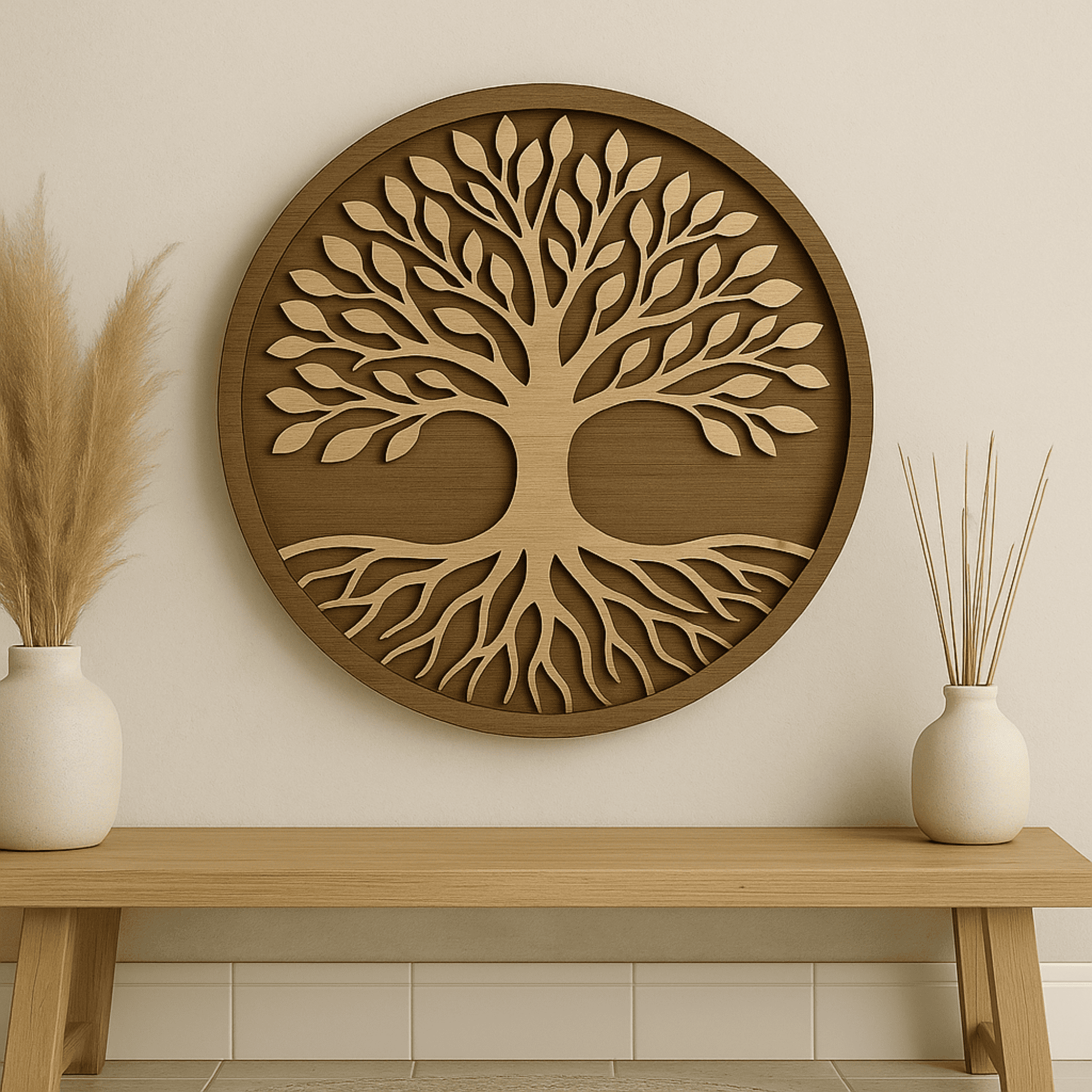 Glowforge tree and ocean SVG bundle