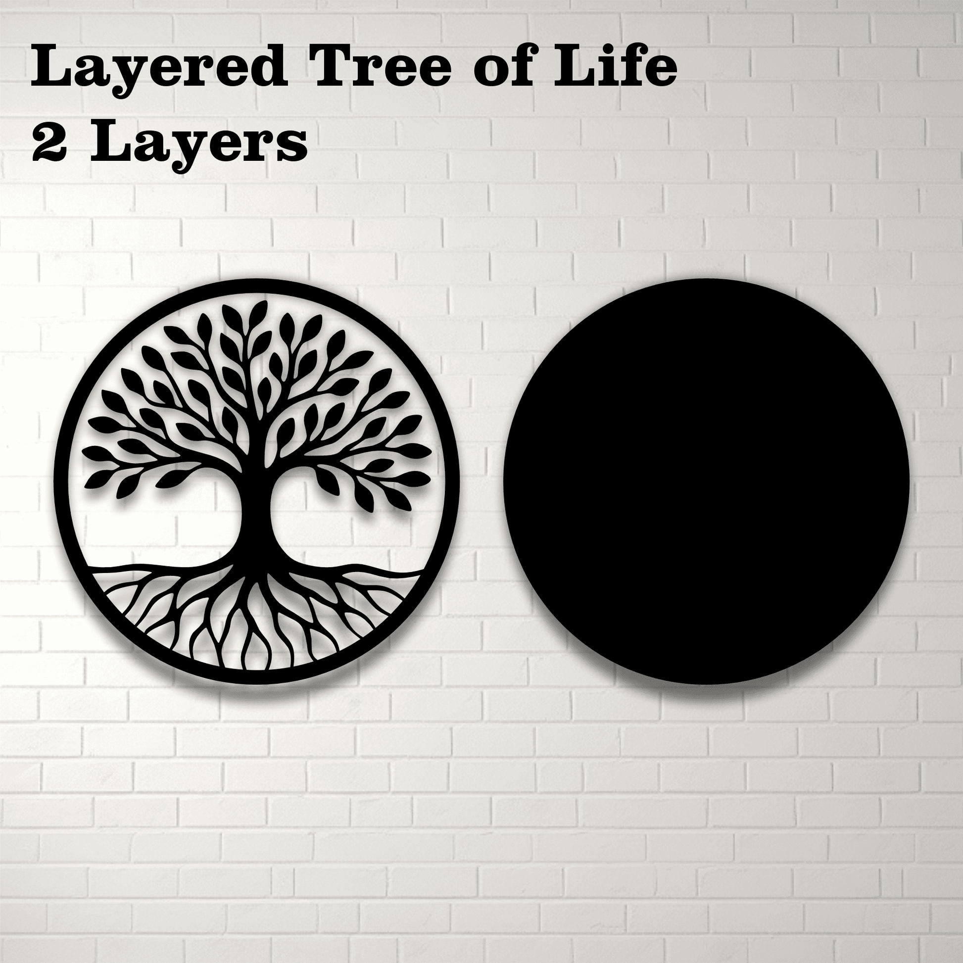 Layered Tree of Life SVG for CNC Plasma