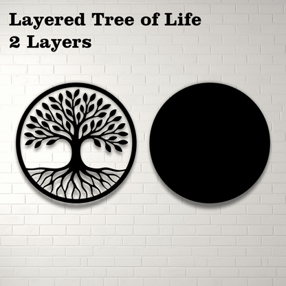 Layered Tree of Life SVG for CNC Plasma
