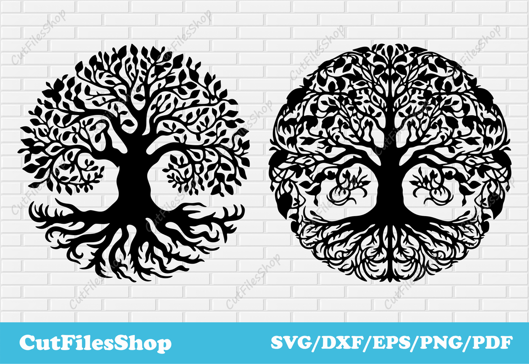 Tree of Life Svg Dxf Png Eps files, tree of life cnc for plasma cutting, tree of life svg, scandinavian tree of life, pdf for printing, sublimation files, dxf for cricut, tree for cricut, dxf for wall decor, metal cnc cutting files, dxf art