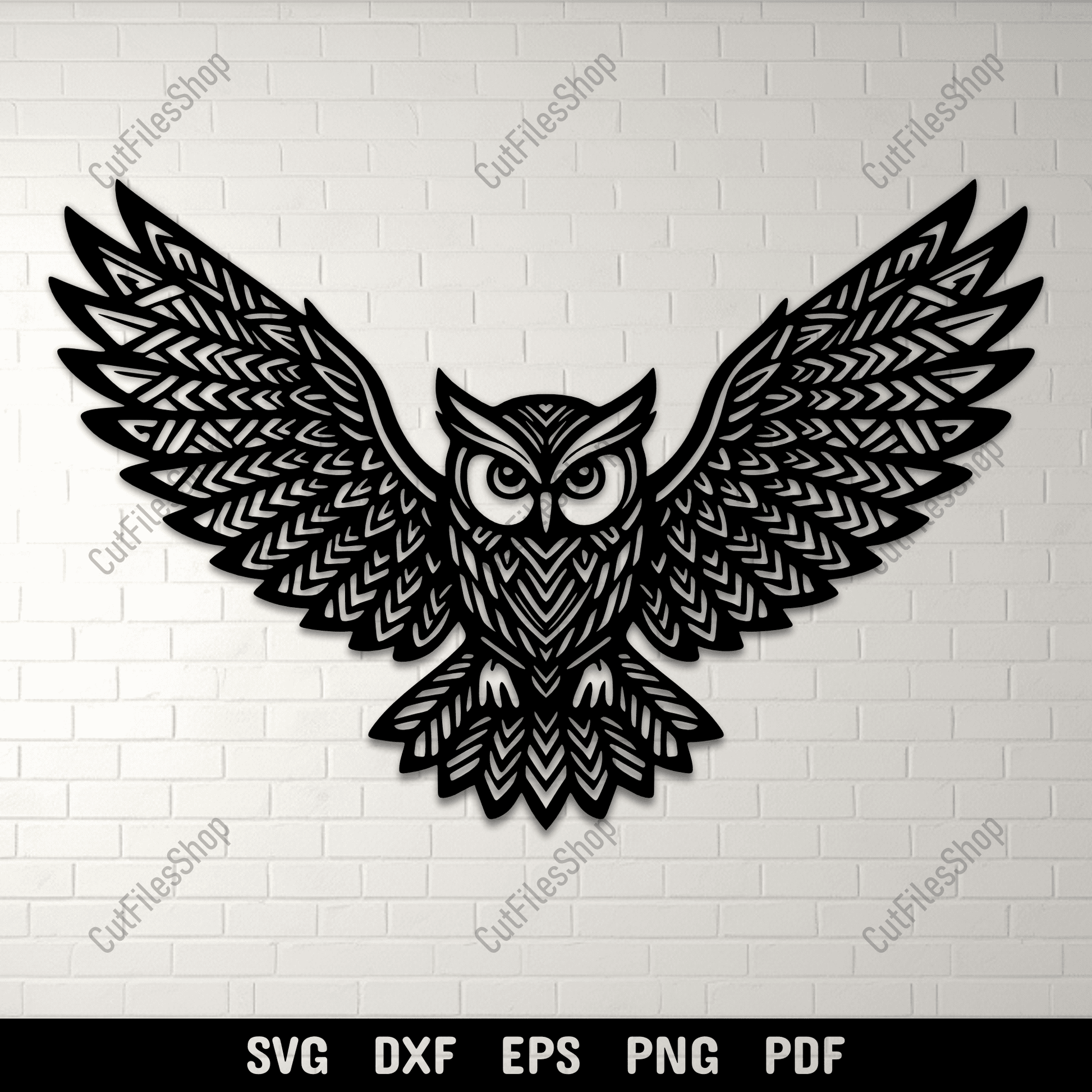 Tribal owl SVG cutting file for Cricut and Silhouette