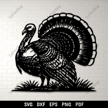 Turkey SVG DXF EPS PNG for laser cutting, CNC and plasma