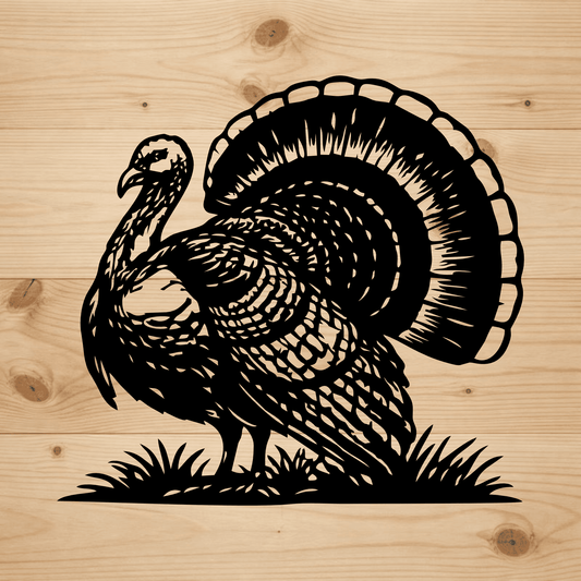 Thanksgiving turkey SVG DXF for Cricut, Silhouette and xTool